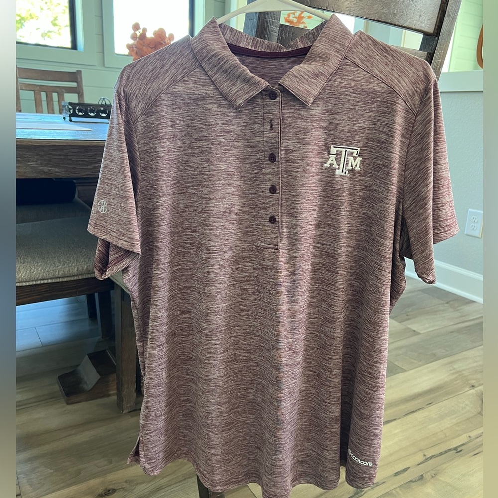 Holloway Texas A&M Ladies XL Polo Shirt with Embroidered Logo. Worn once.
